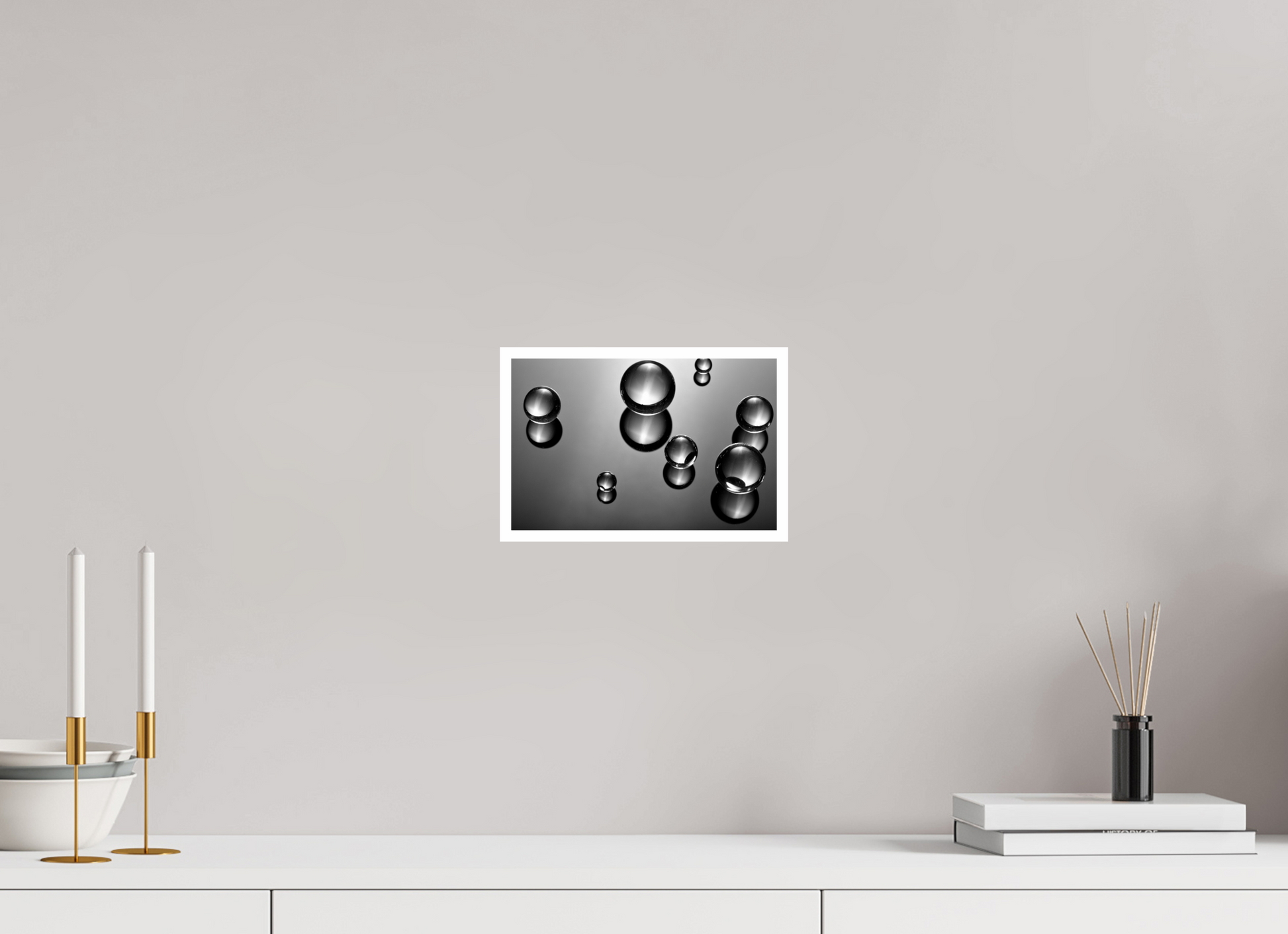 9.3 x 6″, B&W Print .39 Border Black and White Creative