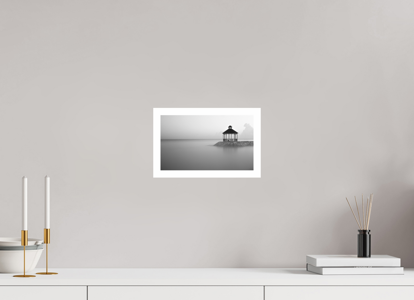 10.1 x 6″, B&W Print .79 Border Marla Mist Black & White Photo
