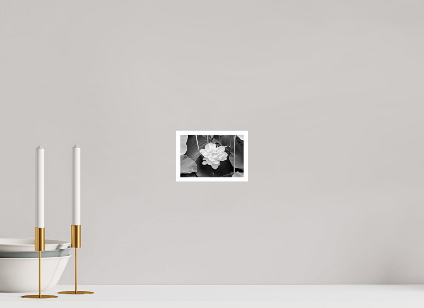 6 x 4″, B&W Print B&W Lotus