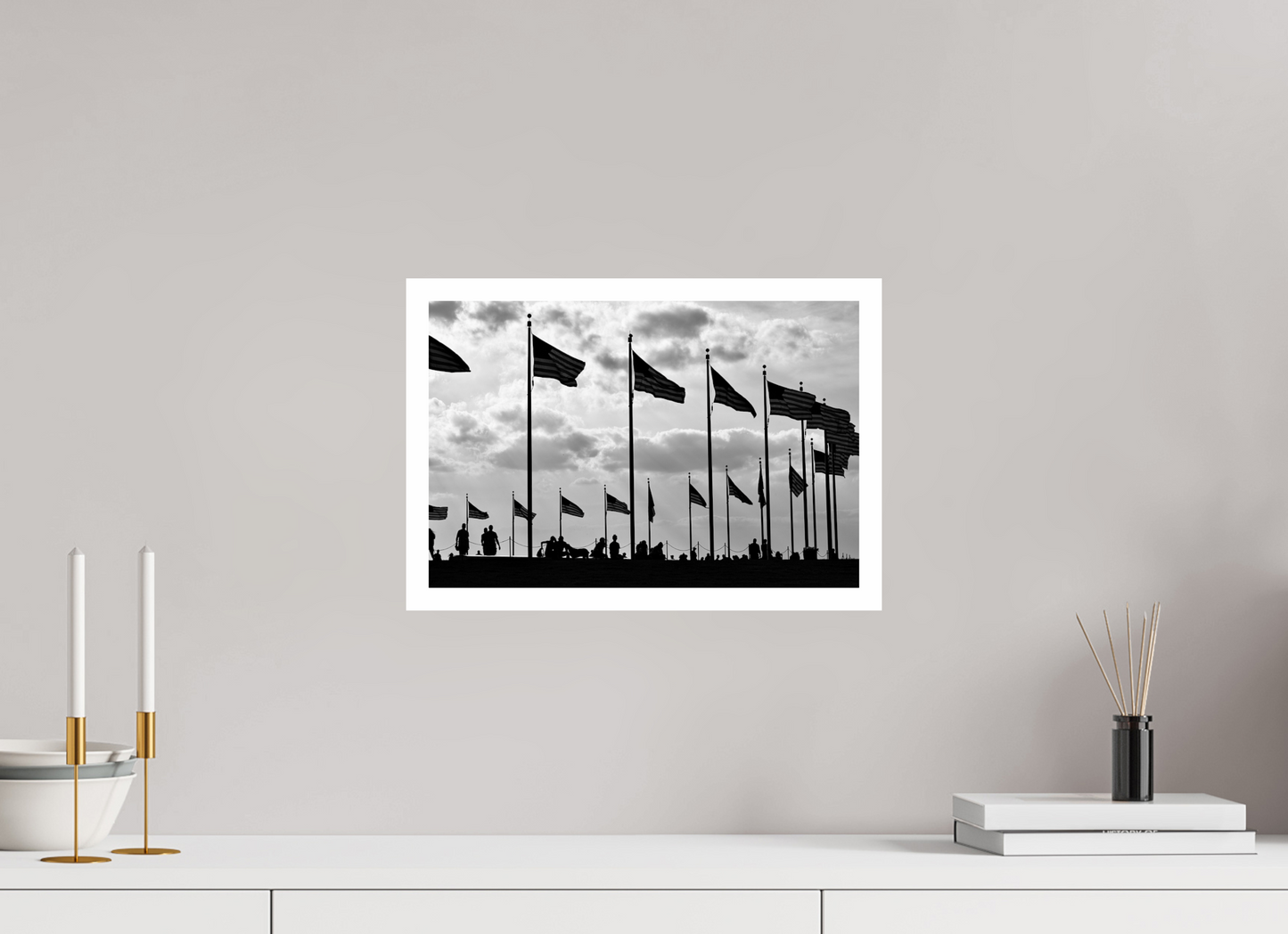 15 x 10″, B&W Print .79 Border Washington DC