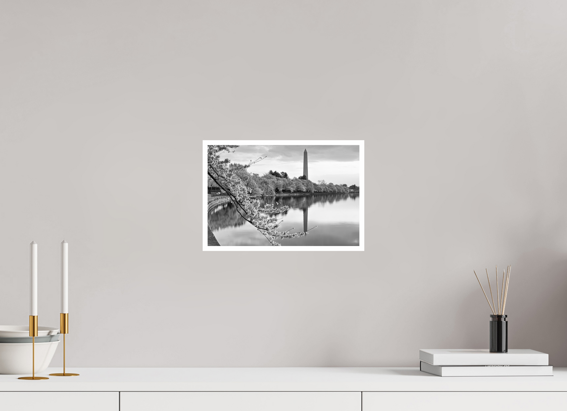 12 x 8″, B&W Print .39 Border Washington DC