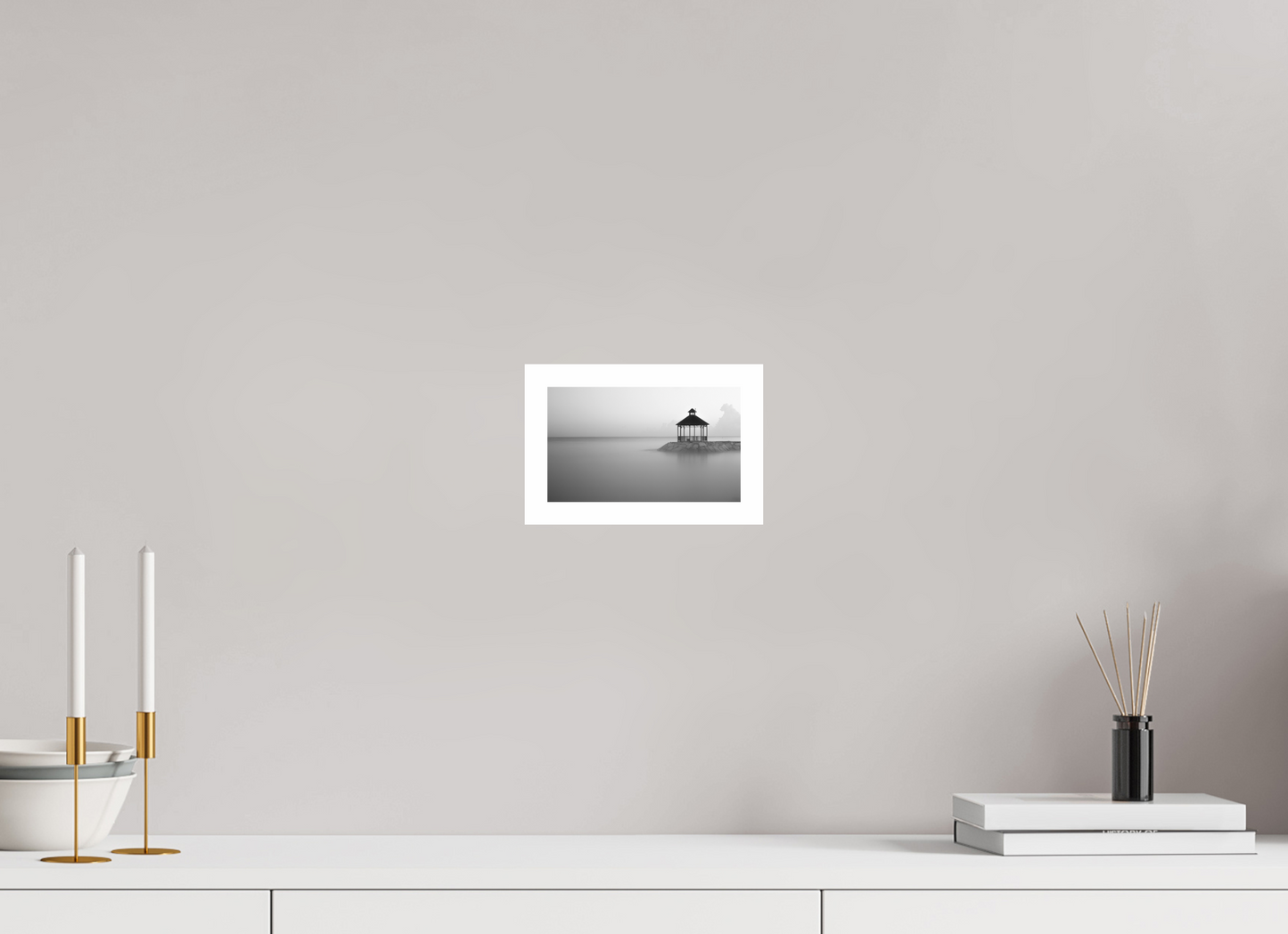 6.7 x 4″, B&W Print .79 Border Marla Mist Black & White Photo