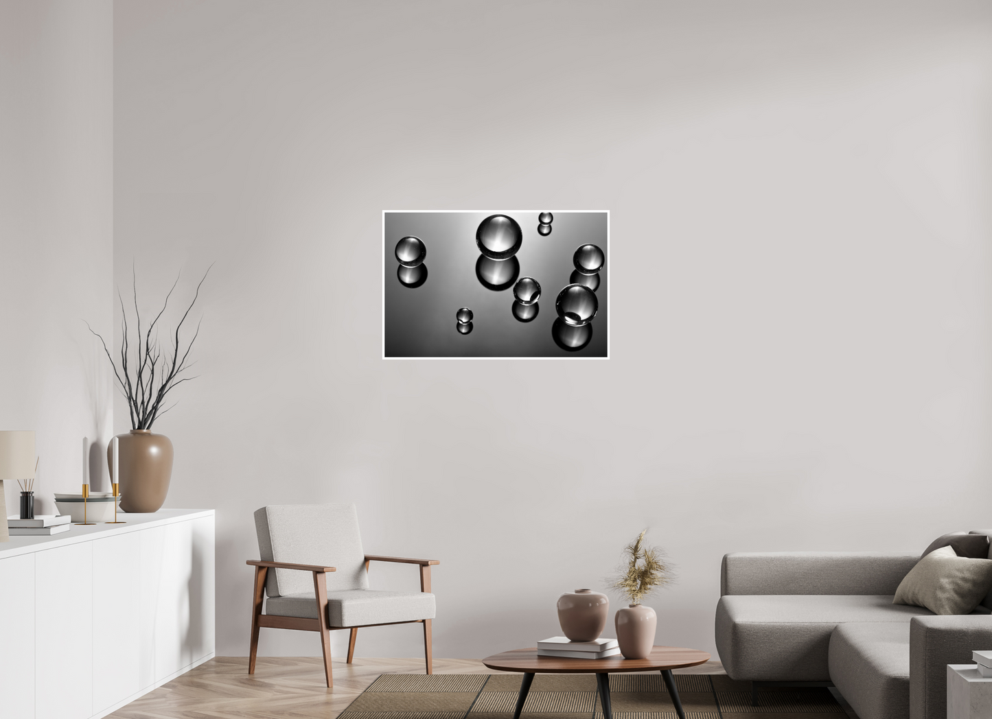 36.9 x 24″, B&W Print .39 Border Black and White Creative