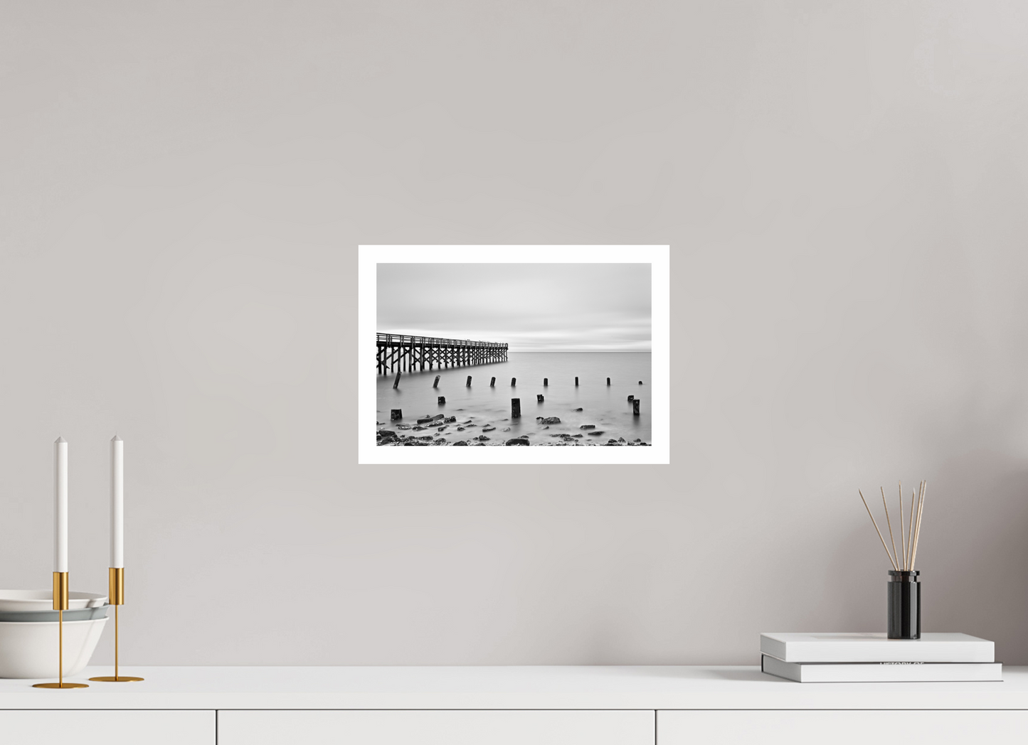 12 x 8″, B&W Print .79 Border Marla Mist II