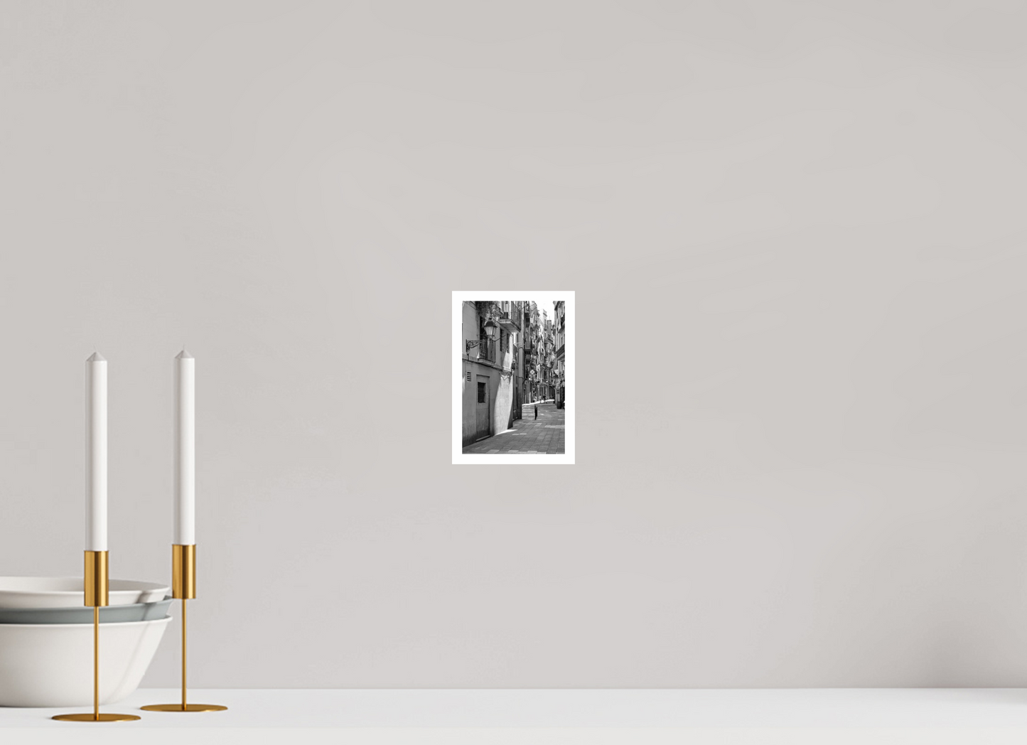 4 x 6″, B&W Print .39 Border Barcelona