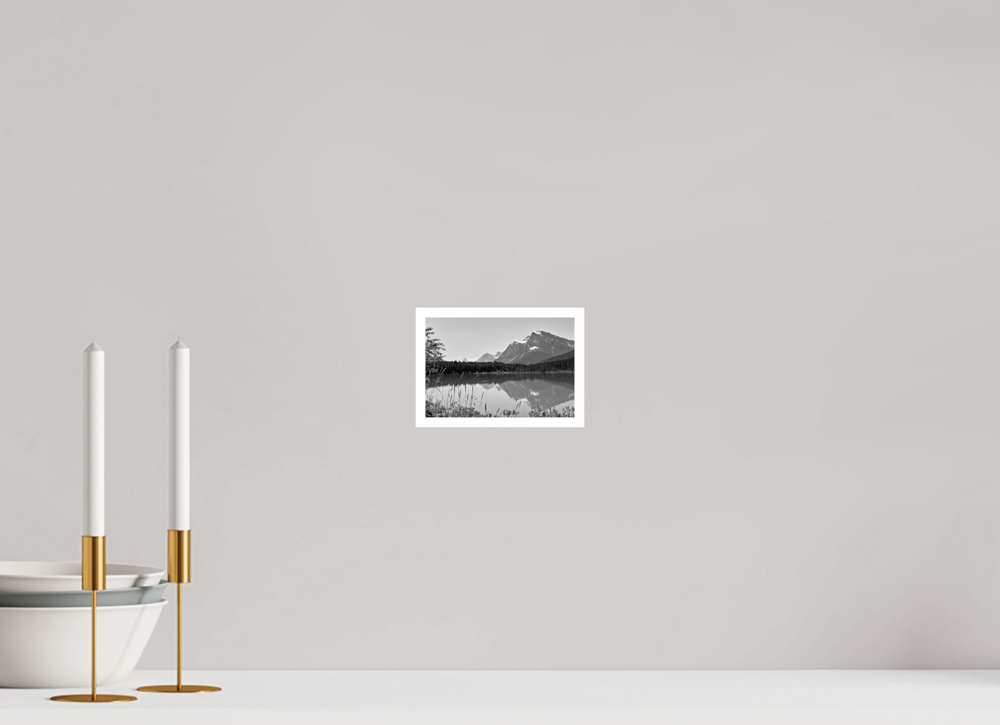 6 x 4″, B&W Print .39 Border Canadian Lakes