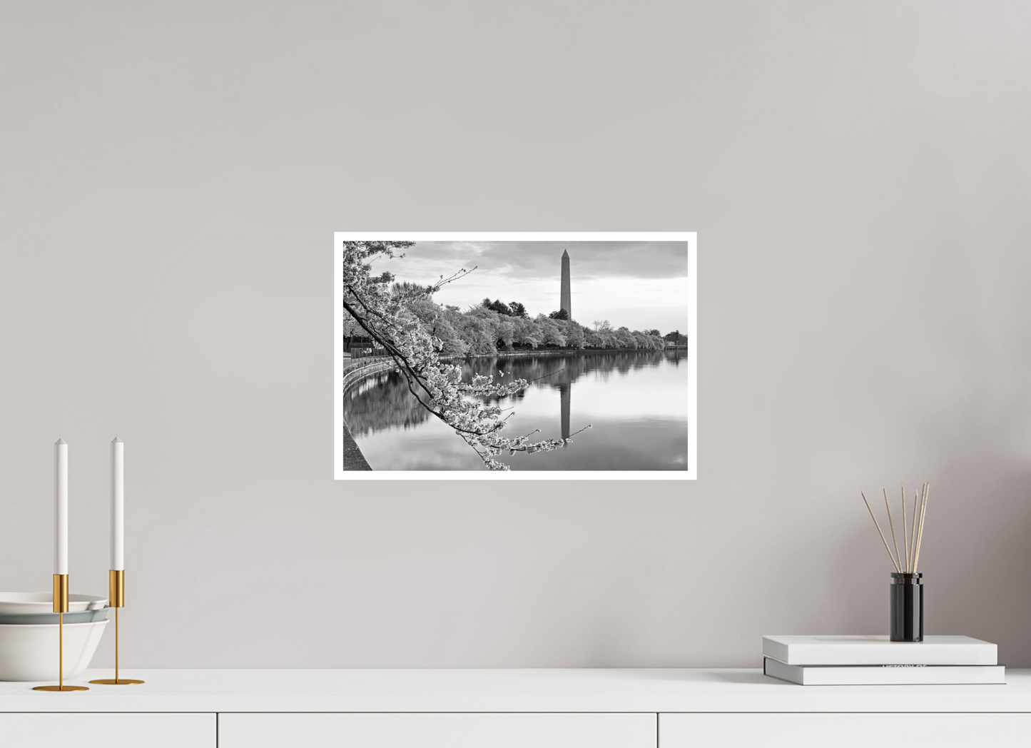 15 x 10″, B&W Print .39 Border Washington DC