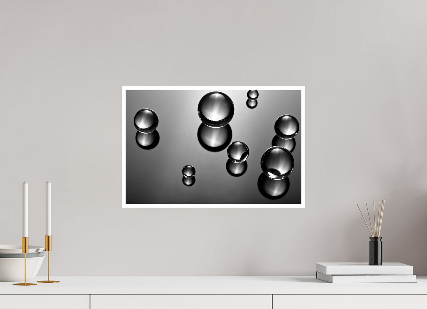 18.5 x 12″, B&W Print .39 Border Black and White Creative