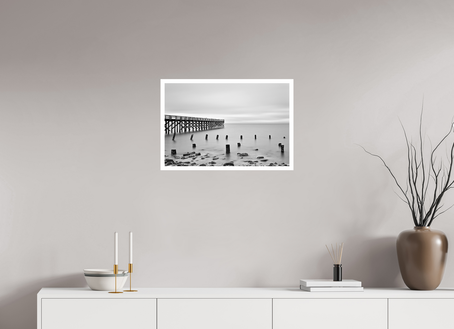 24 x 16″, B&W Print .79 Border Marla Mist II